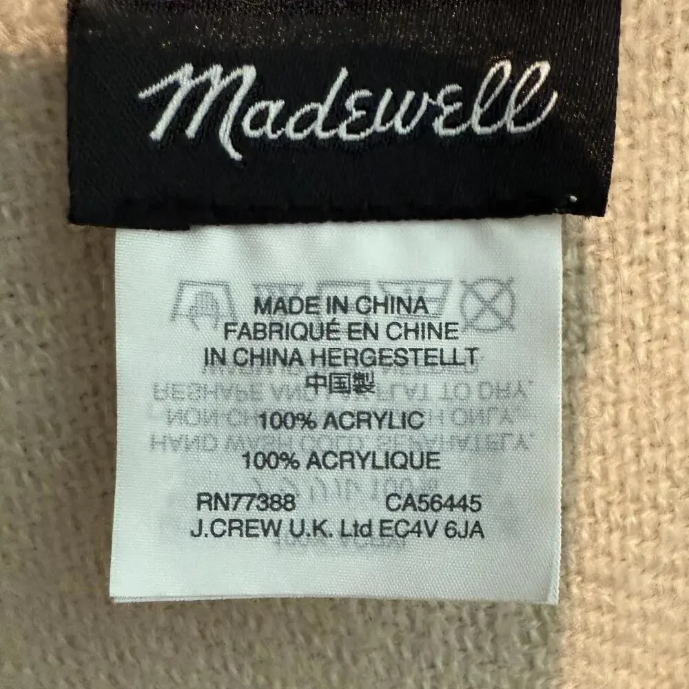 NWOT Madewell Interstripe Cape Scarf - Picture 9 of 9